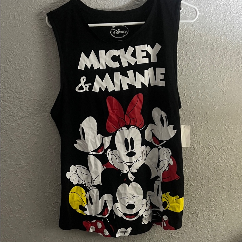 Disney Mickey & Minnie Tank Top - Black, Red, Yellow